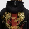Venum X Tekken 8 Marshall Law Hoodie Black Red Gold 5 Venum x Tekken 8 Marshall Law Hoodie in sleek black design.