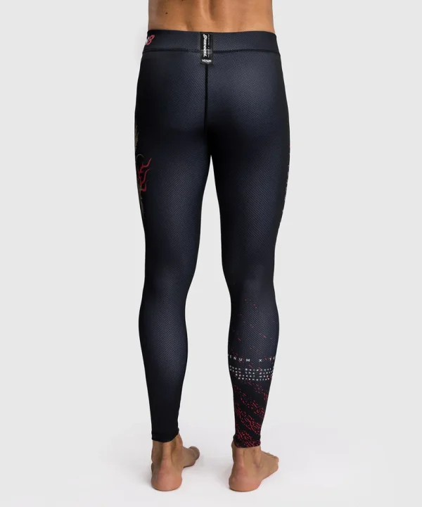 Venum x Tekken 8 Marshall Law Spats Compression Tights displayed on a plain background