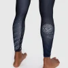Venum X Tekken 8 Paul Phoenix Spats Compression Tights Black Blue 6 Man wearing Venum x Tekken 8 Paul Phoenix Spats Compression Tights