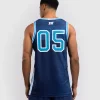 Man wearing Venum x Top Rank Original Men's Basketball Jersey