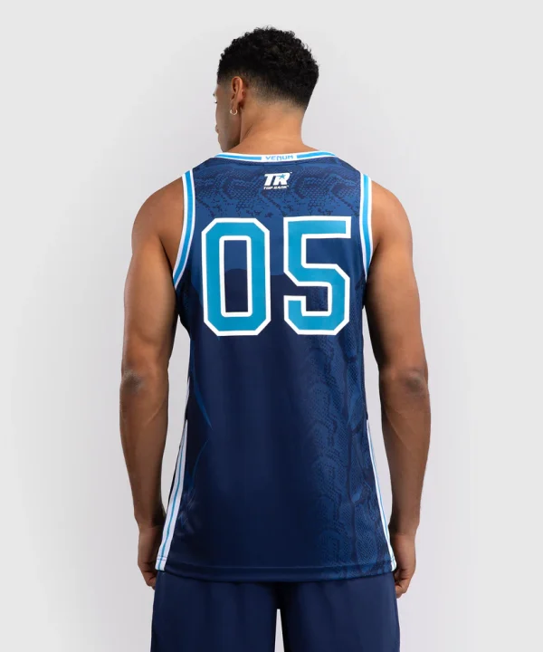 Man wearing Venum x Top Rank Original Men's Basketball Jersey