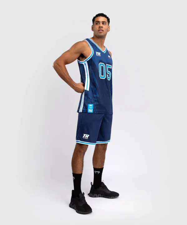 Man wearing a Venum x Top Rank Original Men's Basketball Jersey