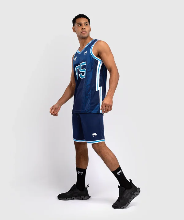 Man wearing Venum x Top Rank Original Men's Basketball Jersey.