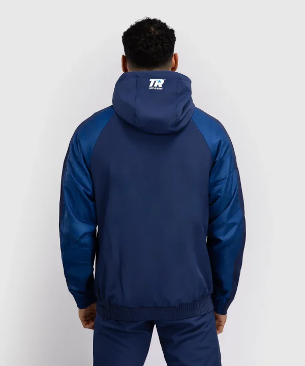 Man wearing Venum x Top Rank Original Men's Full Zip Hoodie