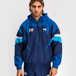 Venum x Top Rank Original Men's Hooded Tracksuit Jacket in black and white.