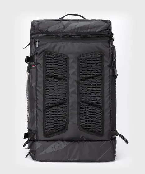 A Venum x UFC Adrenaline Fight Week Duffle Sports Bag on a plain background.