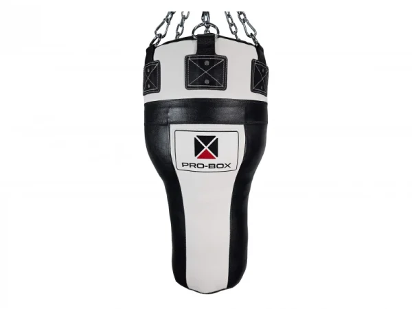Pro-Box Leather Uppercut Angle Bag in Black/White - product image