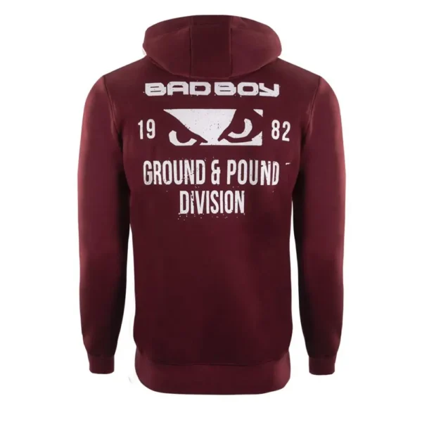 Bad Boy Ground N Pound Hoodie Man wearing a Bad Boy Ground N Pound Hoodie