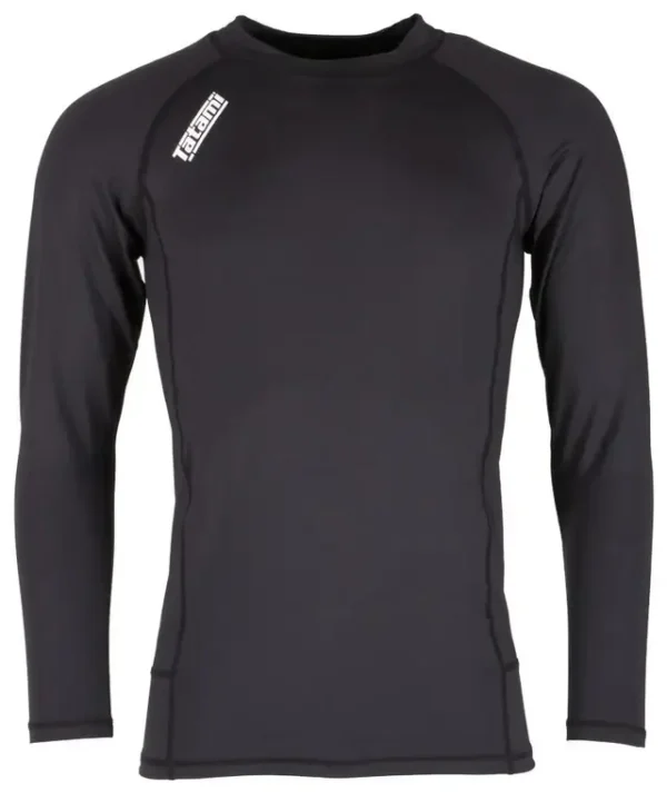 Tatami Fightwear Nova Longsleeve Rashguard Athlete wearing Tatami Fightwear Nova Longsleeve Rashguard for mixed martial arts training.