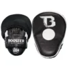 Boxing athlete using Booster Professional Premium Focus Mitts BPM for training.