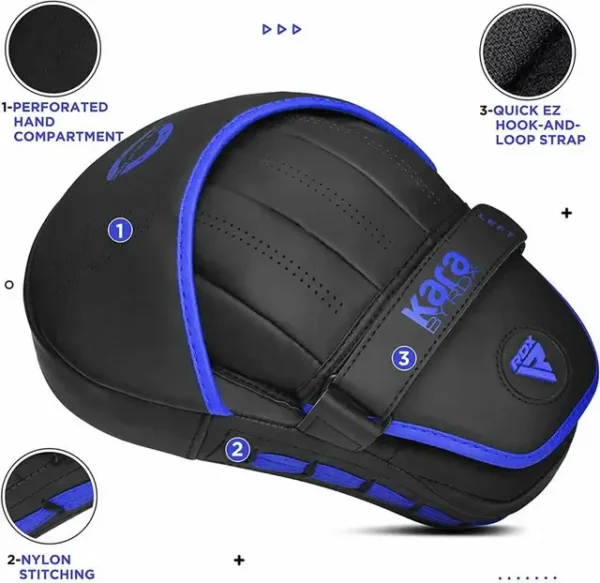RDX F6 Kara Focus Pads for Boxing Training A pair of RDX F6 Kara Focus Pads