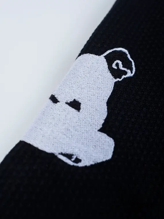 A product display of the Manto Ruinism BJJ Gi