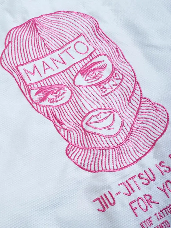 Manto x KTOF Balaclava BJJ Jiu Jitsu gi on white background