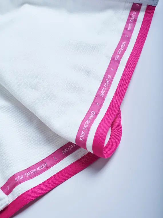 Manto x KTOF Balaclava BJJ Jiu Jitsu Gi on a white background