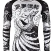 Tatami Fightwear Phoenix Rising Rashguard A vibrant image displaying the Tatami Fightwear Phoenix Rising Rashguard, showcasing its detailed design and high-quality material.