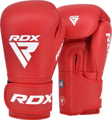RDX IBA Certified Boxing Gloves for Amateurs Red RDX IBA Approved Amateur Competition Boxing Gloves