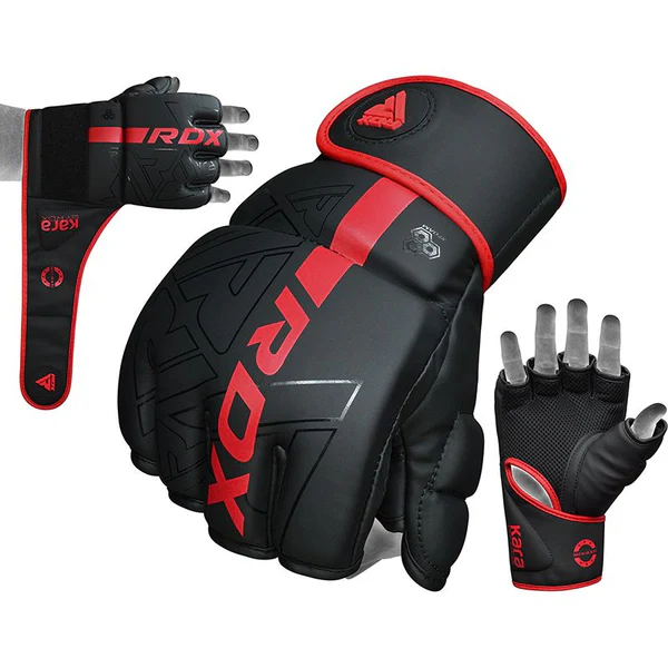 RDX F6 Kara MMA Sparring Gloves for Ultimate Fights RDX F6 Kara MMA Sparring Gloves 7oz in action