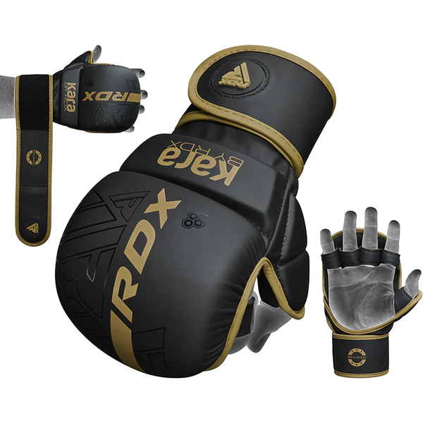 RDX F6 Kara MMA Grappling Gloves Details Close up of RDX F6 Kara MMA Grappling Gloves