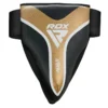 RDX Groin Guard Aura Plus T-17 - Premium Protection RDX Groin Guard Aura Plus T-17 in black and silver colors