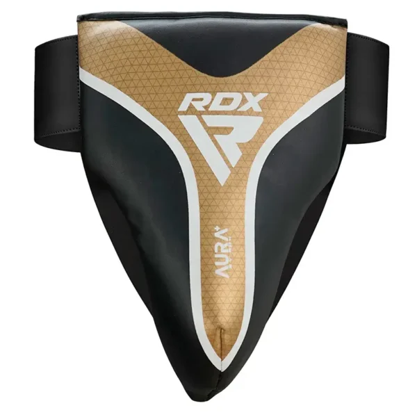 RDX Groin Guard Aura Plus T-17 - Premium Protection RDX Groin Guard Aura Plus T-17 in black and silver colors