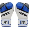 RDX J7 Kids Boxing Gloves A closeup image featuring RDX J7 Kids Boxing Gloves