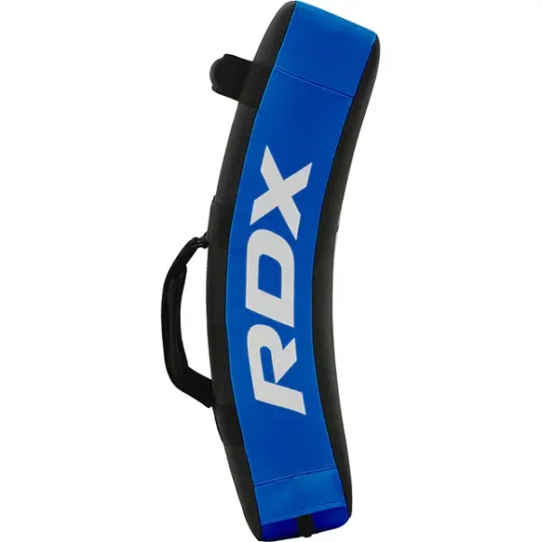 RDX T1 Curved Kick Shield RDX T1 Kick Shield in black and red color featuring nylon handles