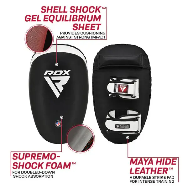 RDX T3 Muay Thai Kick Pads RDX T3 Muay Thai Kick Pads in black color