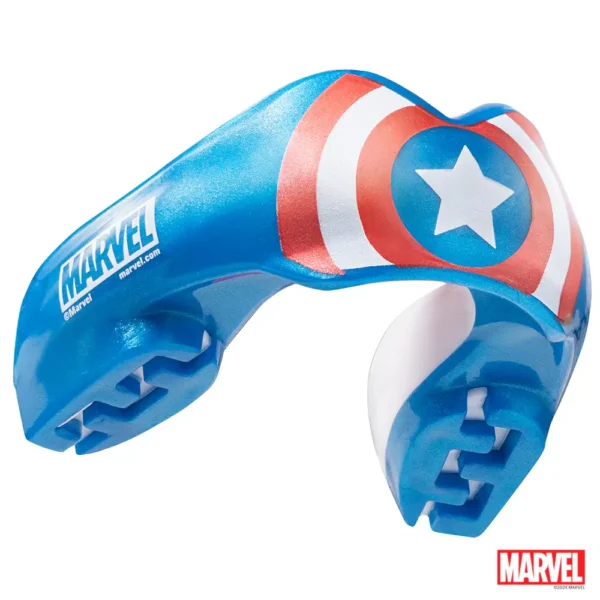 Safejawz x Marvel Ortho Captain America Mouthguard product image.