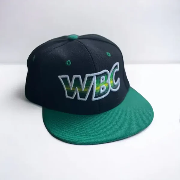 A stunning WBC two-tone snapback cap displayed on a white background.