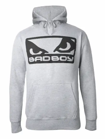 Man wearing a black Bad Boy Classic Logo Hoodie