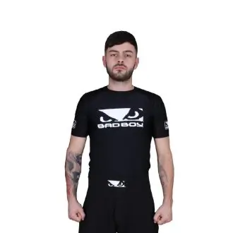 Bad Boy Classic Logo Rash Guard in Black/White - product image
