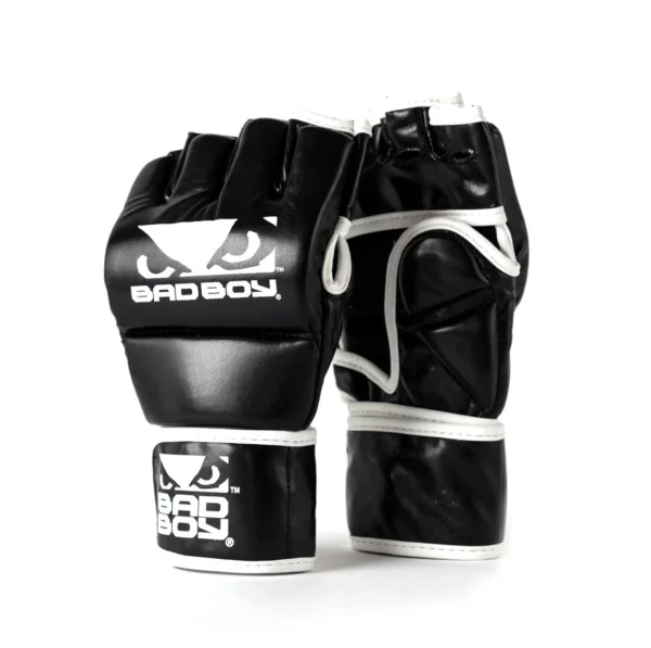 Black Bad Boy Classic Logo MMA Fight Gloves