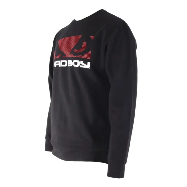 Black Bad Boy Textured Logo Sweatshirt