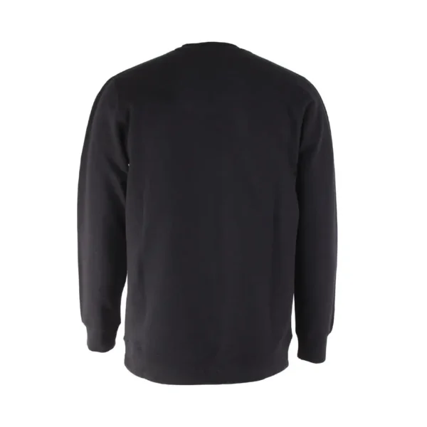 Black Bad Boy Textured Logo Sweatshirt against a white background