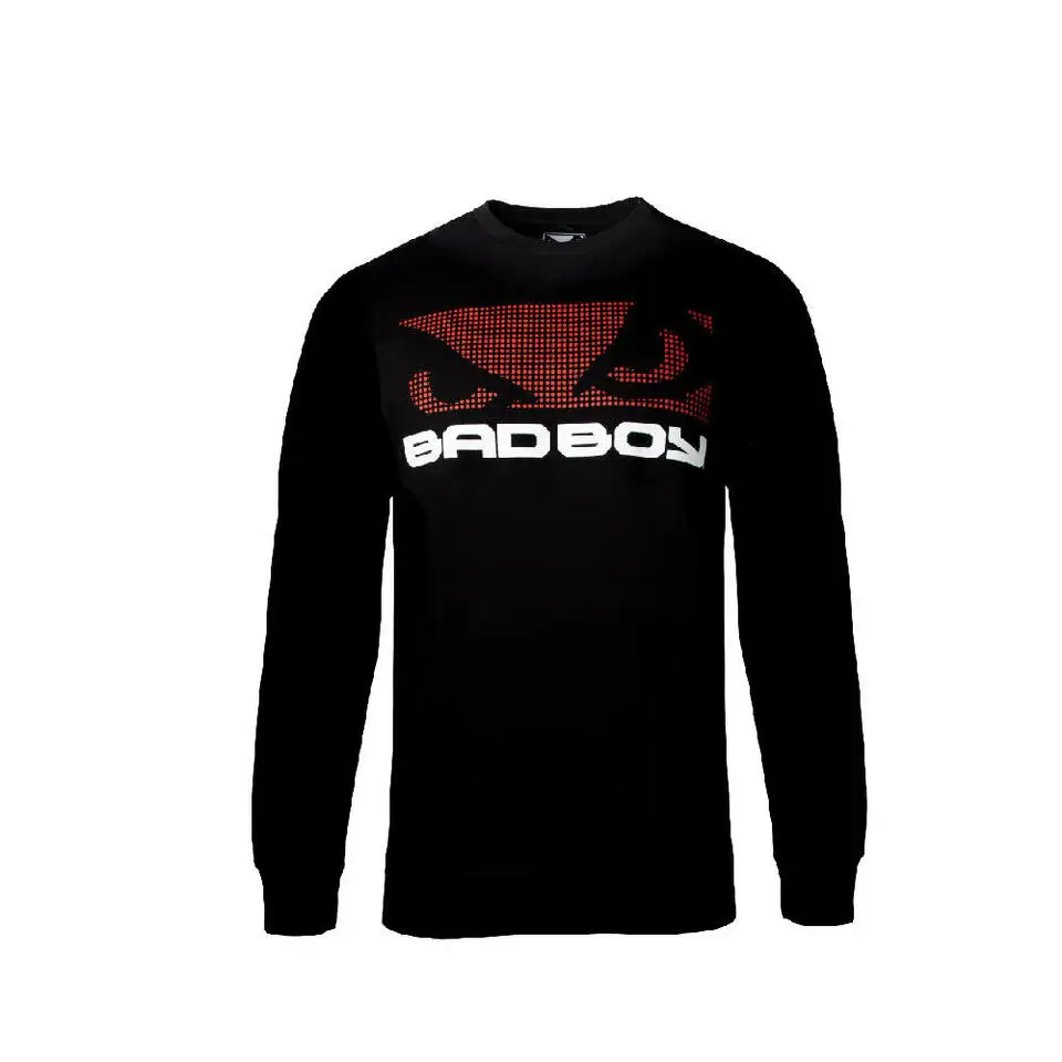 Black Bad Boy Textured Logo Sweatshirt