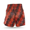 Booster x Fairtex Stealth Muay Thai Kickboxing Shorts - Red in Red — sleeve detail