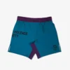 Manto Society Fight Shorts on a white background