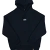 Grey oversize hoodie with Manto label design