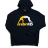 Manto Logo 2.0 Hoodie in black color with white logo