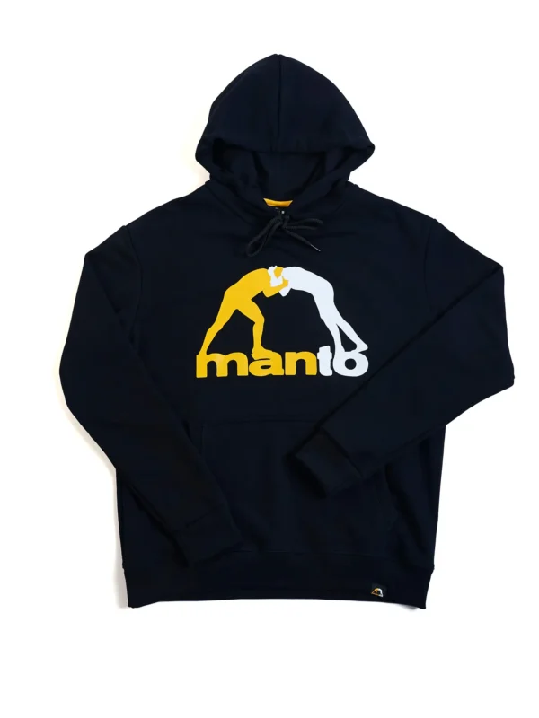 Manto Logo 2.0 Hoodie in black color with white logo