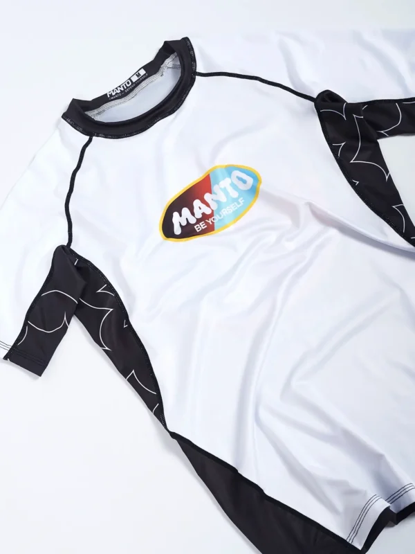Manto Be Yourself Rash Guard Product Image Man wearing "Manto Be Yourself Rash Guard"