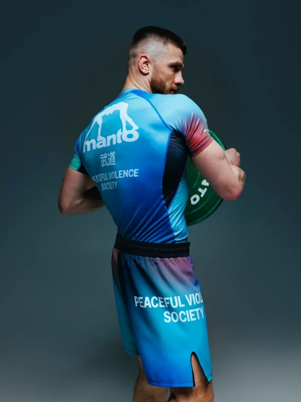Manto Society Gradient Rash Guard in vibrant colors