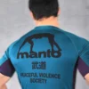 Manto Society Rash Guard in black and white