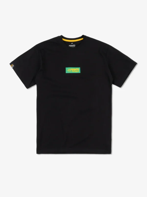 Black Manto Block 24 T-Shirt on a white background