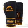 Black Manto Essential Boxing Gloves on a white background