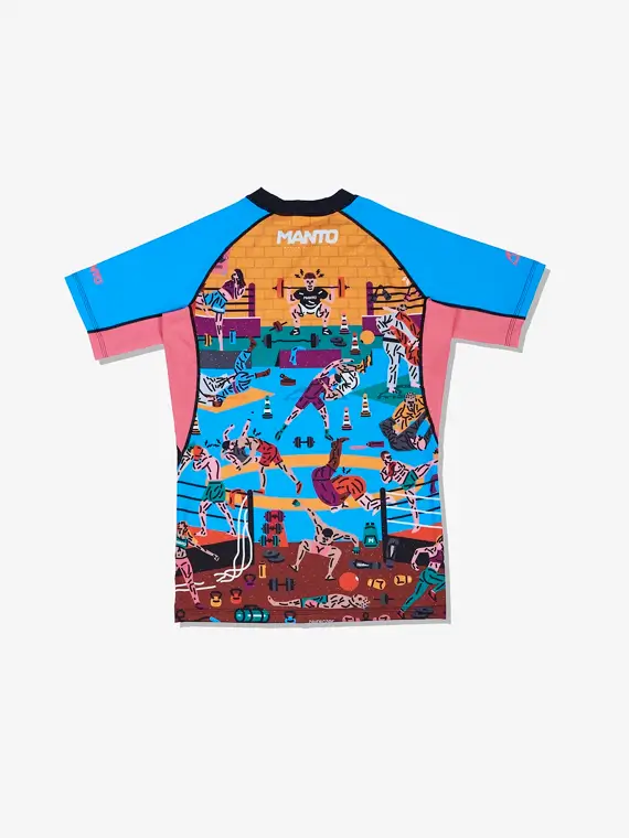 Kids wearing Manto Gym 2.0 Kids Rash Guard