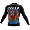 Manto Tigers Long Sleeve Rash Guard on a white background