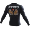 Manto Tigers Long Sleeve Rash Guard on a white background