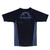 Black and red Manto Ranked BJJ Rash Guard on a white background.