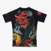 Martial artist wearing Manto Tengu Rash Guard